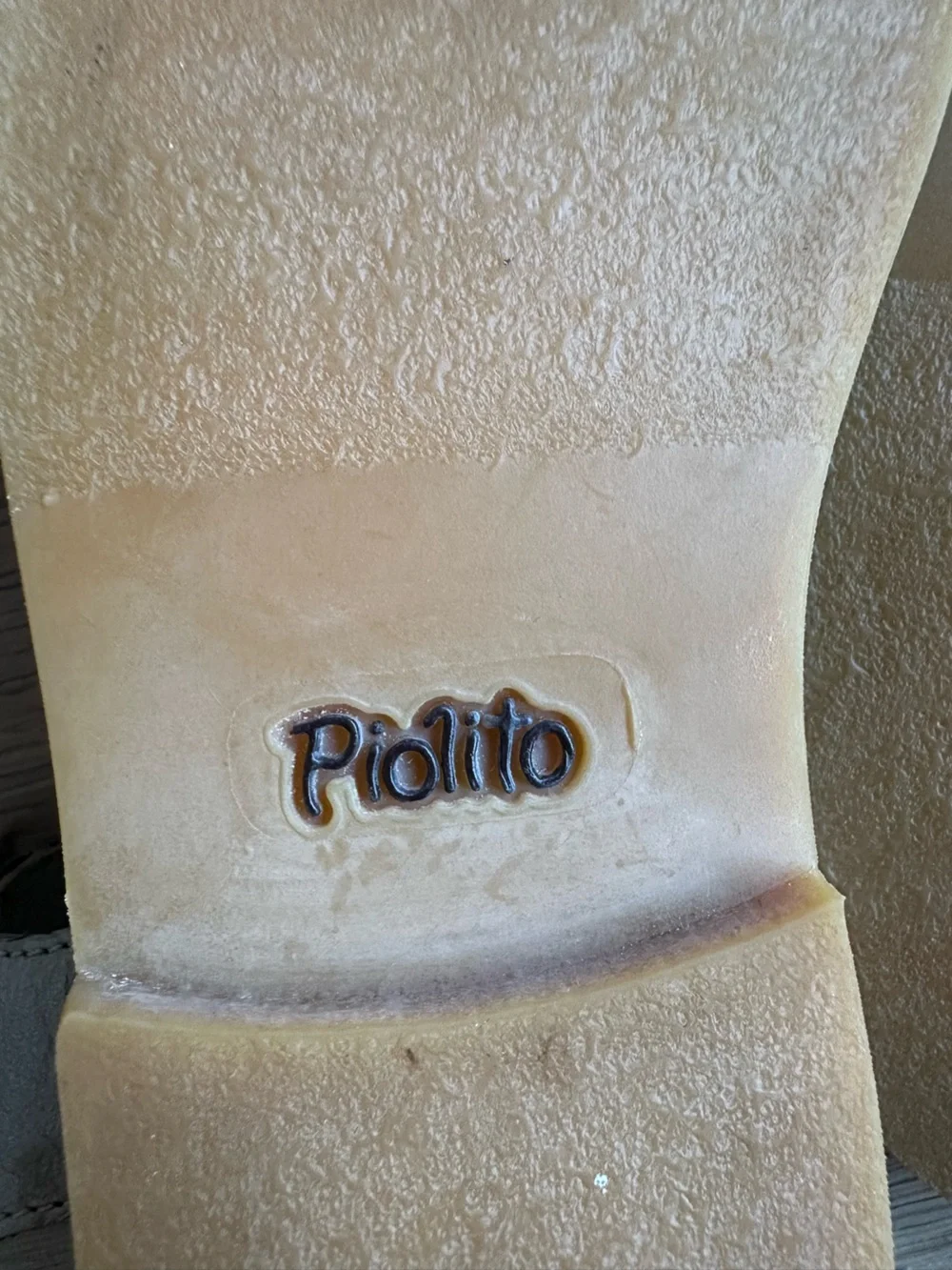Piolto Leather Braided Strap Sandals in Pink and Metallic Taupe 30/1
